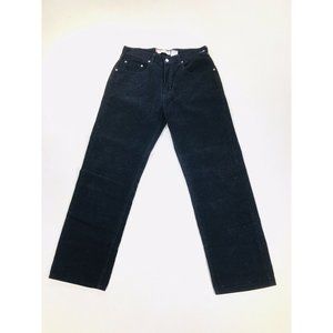 Vintage Levi's 34x34 Mens Black 569 Loose Straight Fit Corduroy Jeans Pants